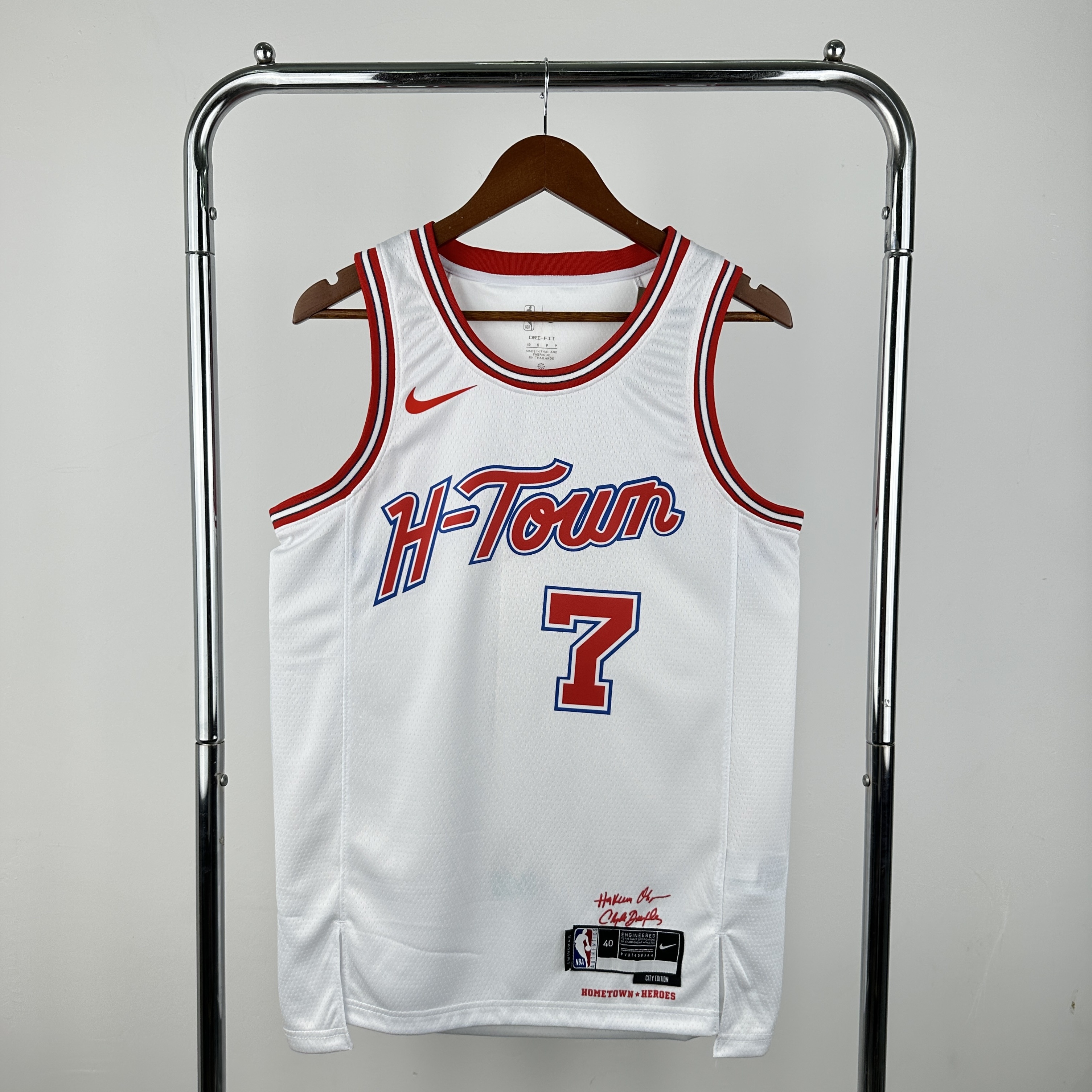 Men Houston Rockets #7 Durant white 2025 NBA jersey